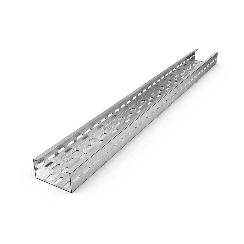 Wall-mounted/ Floor-mounted Silver Galvanized Cable Tray with Connectors/