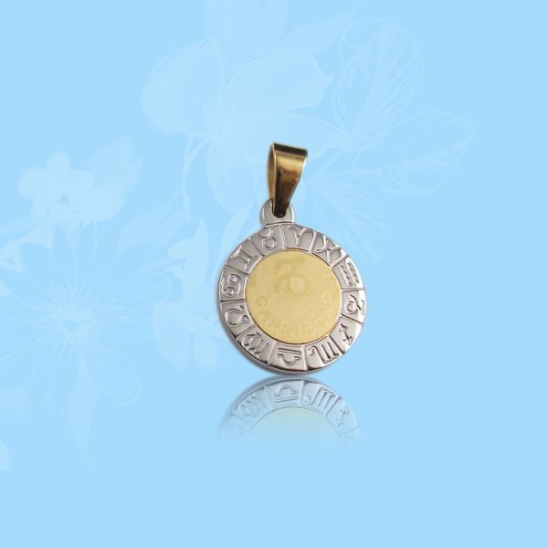 Fashion High Quality Fashion Stainless Steel Round Shapped Necklace Pendant