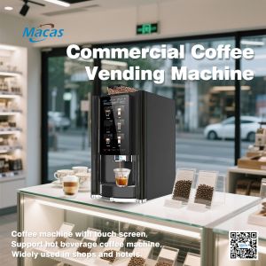 Intelligent And Compact Bean To Cup Coffee Vending Machine For OCS Deployment By