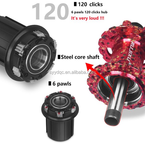 180 Rings Bicycle Hubs 32 Hole Mountain Bike Wheel Hub Steel Spoke Quick Release For Front Rear