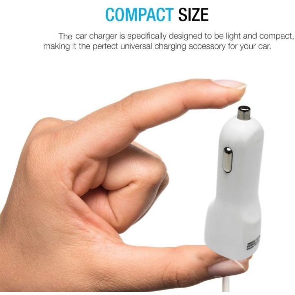 12W 5V 2.4A Fast Car Phone Charger Dual USB Quick Charge Car Adapter