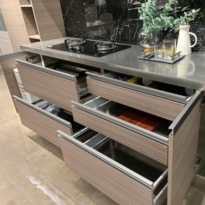 Mini 304 Stainless Steel Kitchen Cabinet 18mm Carcase Eco Friendly