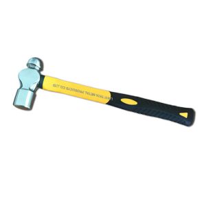Ball peen hammer with fiberglass handle