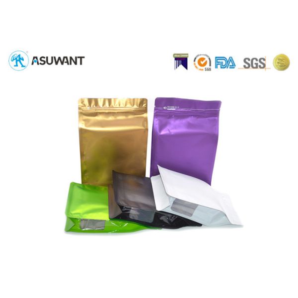 Buy Metallized Standing Flat Bottom k Coffee Stand Up Bags at wholesale prices