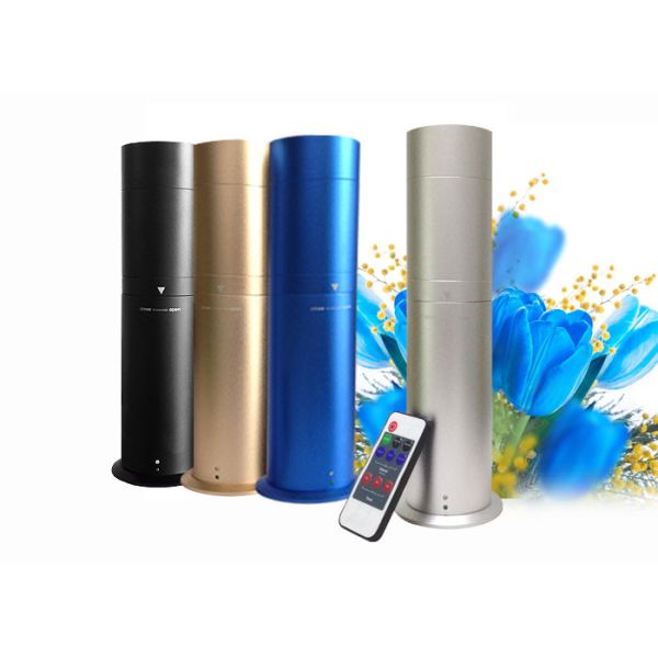 Buy Anodized finish Silver Aromatherapy aroma diffuser machine with remote control at wholesale prices