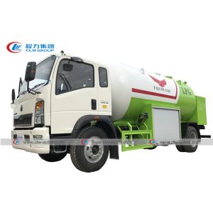China HOWO 6 Wheels 160HP 15000L RHD LPG Bobtail Tanker Truck on sale