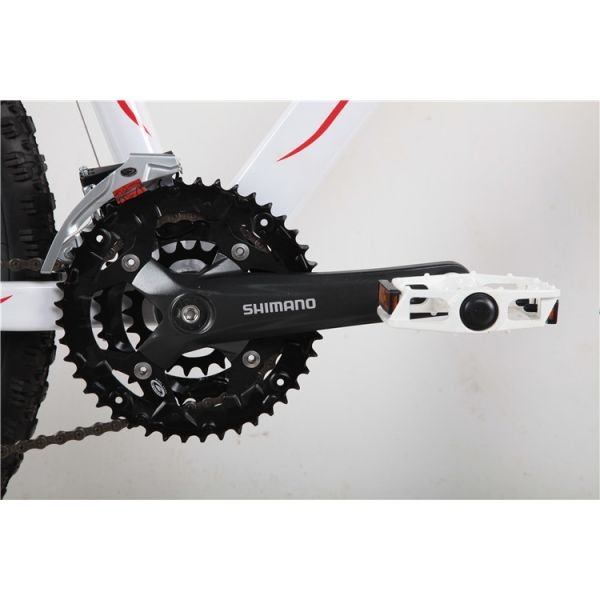 High grade disc brake Shimano 21 speed 6061 aluminium alloy MTB with 24 hole spoke wheel