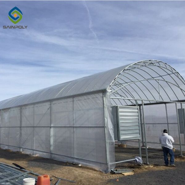 Buy 33ft Pe Film Skeleton Dustproof Single Tunnel Greenhouse at wholesale prices