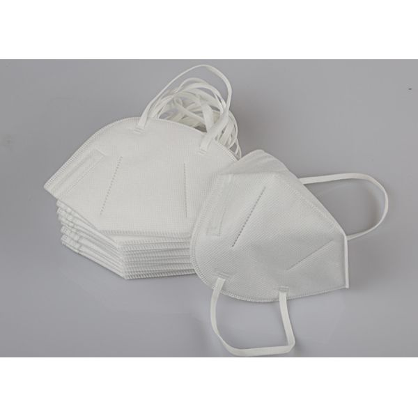 4 Layers Folding FFP2 Mask Against Dust Elastic Ear Loops No Pressure To Ears