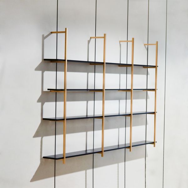 Gold Aluminum Wall Shelf