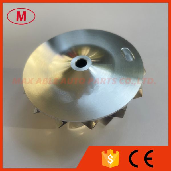 TD05H 20G reverse 52.56/68.01mm 7+7 blades 49179-43400 LEP style performance Turbo milling/aluminum 2618/billet compressor wheel