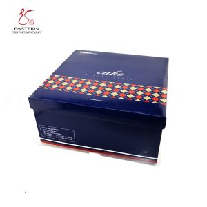 Colourful 350gsm Cardboard Personalised Cake Boxes , Pastry Packaging Box With