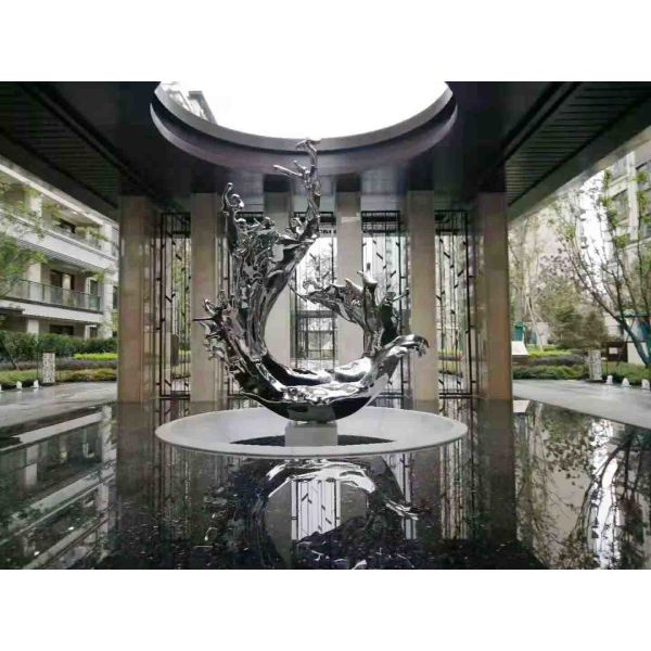 Buy ODM Mirror Polished Stainless Steel Abstract Ornaments at wholesale prices