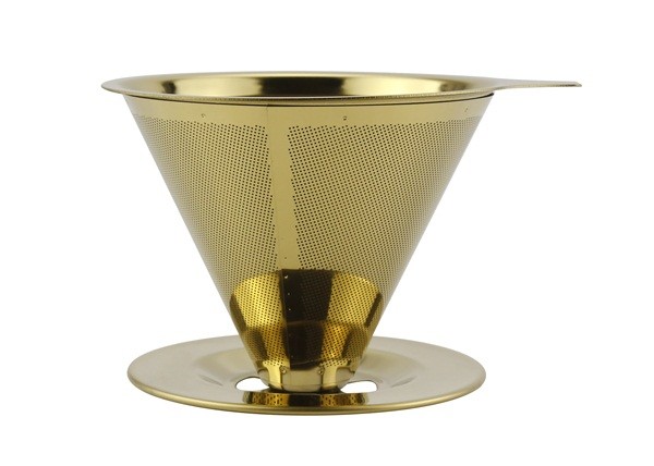 Buy SS304 Paperless Coffee Dripper With Non - Slip Edge , Eco Friendly at wholesale prices