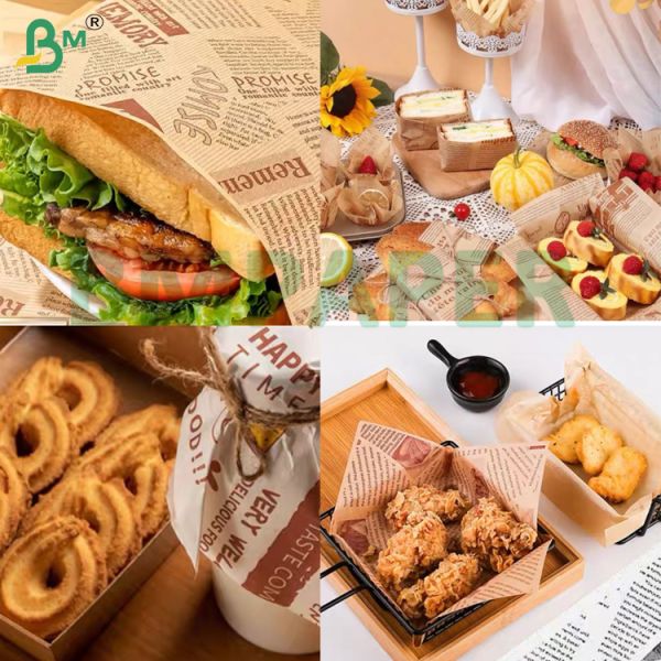 38gsm 100% Biodegradable 1050mm Grease Resistance White Pelleaglio Paper For Food Wrapping 38gsm 100% Biodegradable 1050mm Grease Resistance White Pelleaglio Paper For Food Wrapping