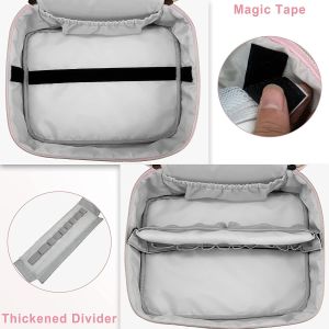 Extra Large Durable and Lightweight Makeup Bag Double Layer Makeup Organizer