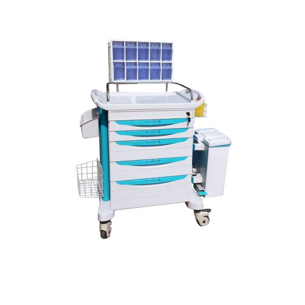 Buy Medical Trolleys With 5 Drawer , Hospital / Home Use Rescue Cart at wholesale prices