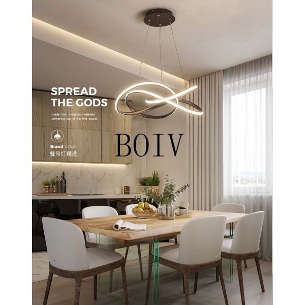 modern simple Nordic creative chandelier Atmospheric meal hanging Luminaire for living room, staircase and bedroom