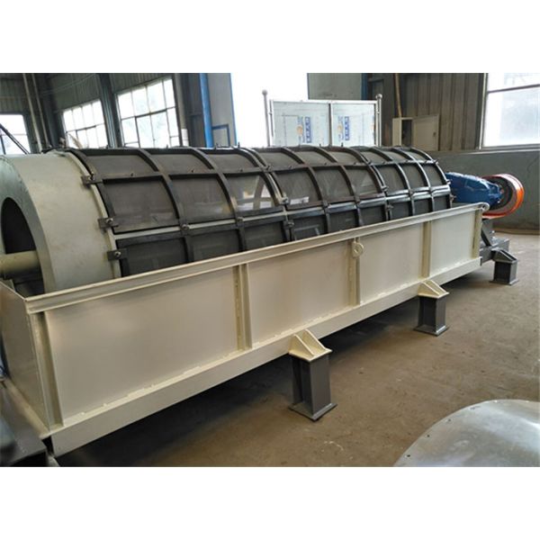 Slag Discharge Drum Screen Pulping Equipment Of Stainless Steel