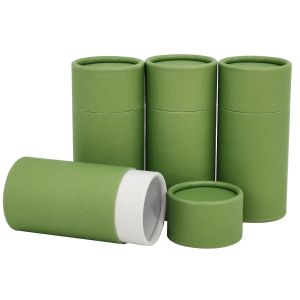 Biodegradable Essential Oil Packaging Custom Logo Cosmetic Paper Tube
