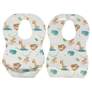 embossed laminated 24.5x34.5 Disposable Paper Bibs