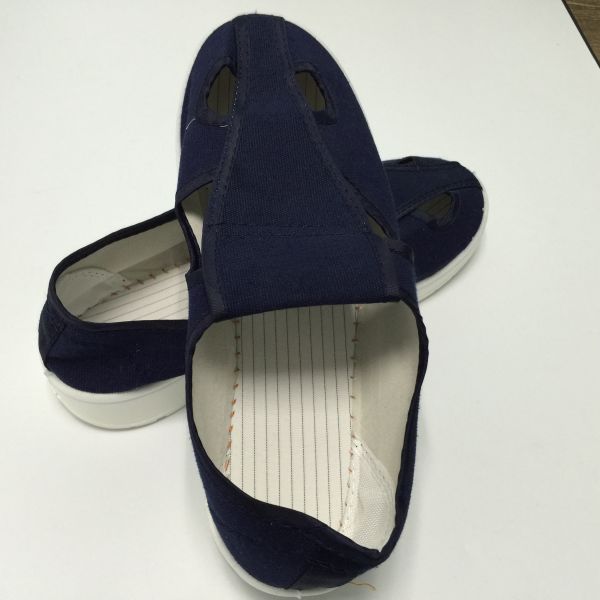 Cleanroom Four Hole ESD Safety Shoes For Industrial EPA Area Dust Free
