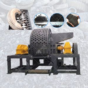 China Tire Recycling Line Machine Tyre Chips Scrap Shredder