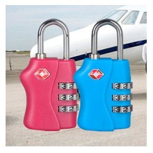 blue lock PC material TSA travel lock& Fashion Design Tsa Luggage Lock& Tsa Bag