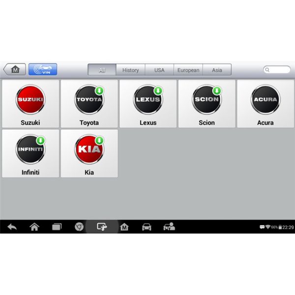 Autel Original MaxiCOM MK808 Diagnostic Tool 7-inch LCD Touch Screen Swift Diagnosis Functions of EPB/IMMO/DPF/SAS/TMPS