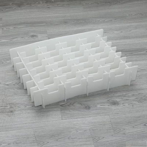 Buy White Plastic Dividers Box Hollow Sheet Partition Crates Lightweight at wholesale prices