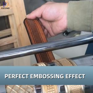 Hydraulic Leather Ironing Belt Roller Embossing Press Machine