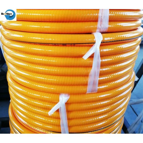 Flexible Clear PVC Spring Spiral Steel Wire Reinforced Water Fuel Suction Discharge Conduit Pipe Hose