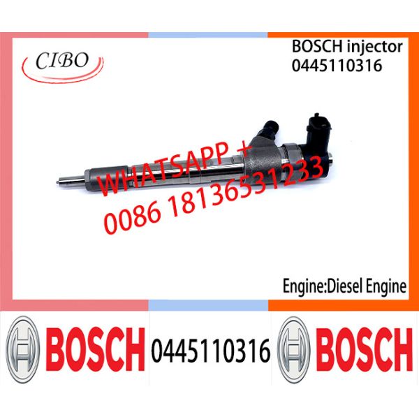 BOSCH injetor 0445110316 15710-86J20Common fuel Injector 0445110316 1571086J20000 15710-86J20 for SUZUKI 1.3DDIS/1.3CDTI
