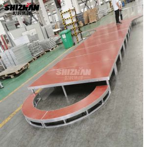 low cost manual linear marriage decoration stage