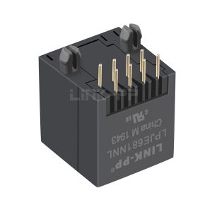 Without Led 8P8C Vertical RJ45 Modular Jack without Integrated Magnetics