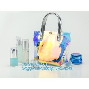 professional custom cosmetic bags waterproof clear pvc travel cosmetic makeup