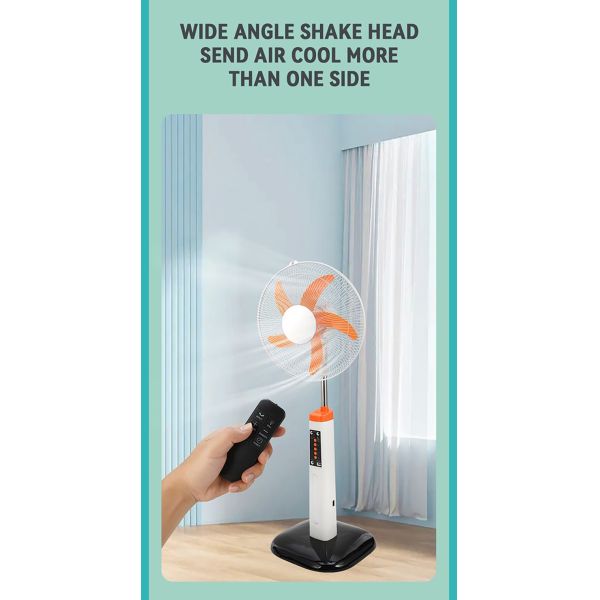 Detachable Solar Powered Outdoor Fan Reinforced Base For Outdoor Picnic