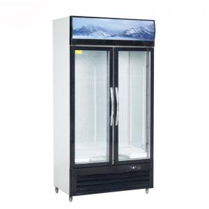China Cold Drinks Commercial 1000L Vertical Glass Door Freezer on sale
