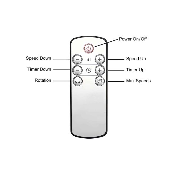 35W Power Tower Fan for Consistent Airflow and Swing Function in Portable House