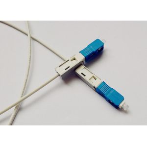 Simplex Drop Cable Single mode FTTH Solution with SC Fast Connector