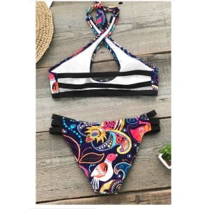 ORANGE BOHO TANK BIKINI