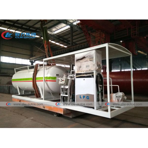 Buy NNPC 5MT 10000L LPG Gas Storage Tanker With Cylinder Filling Dispenser at wholesale prices