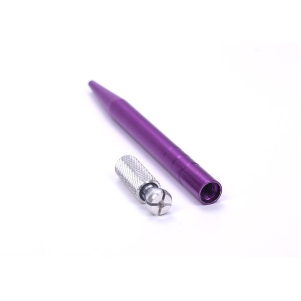 Fashionable Purple color Professional Aluminum Microblading Manual Pen for Permanent Make Up
