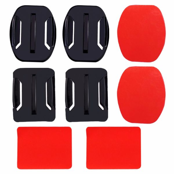 Double Side Sticker Mount With Flat And Caved Surface Base For GoPro Hero 5 4 2 3 SJCAM SJ4000 Xiaoyi Yi 4K Accessories