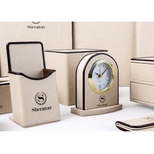 Classic Hotel Bathroom Pu Leather Tissue Box Conference folder