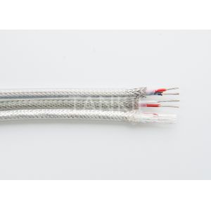 26AWG - 36AWG Thermocouple Cable With Fiberglass Stainless Steel Braided Sheath