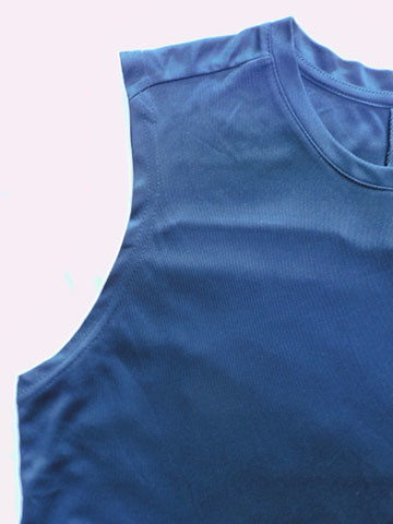 Soft 140gsm Fabric Mens Workout Shirts Sleeveless Comfortable