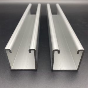 Quality Slotted Plain Custom Aluminum 6005 Unistrut Channel for sale