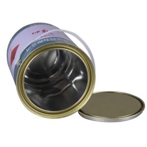 5 Liter Tinplate Cans With Lid Plastic Handle For Paints Storage