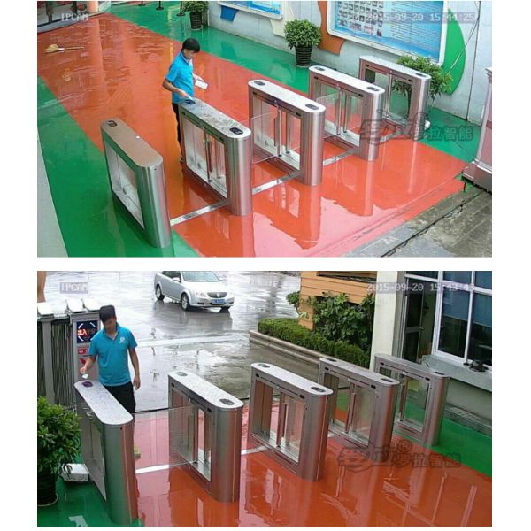 Stainless Pedestrian Gate Access Control Kindergarten Swing Motor Electric Turnstiles